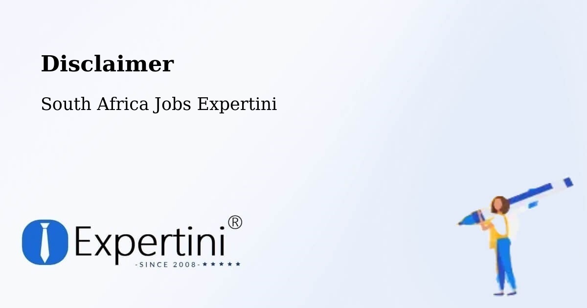 Disclaimer – Springbok - South Africa Jobs Expertini